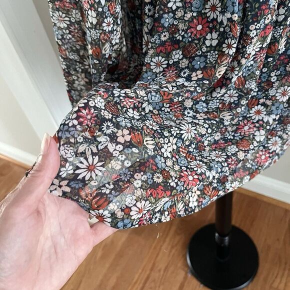 Abercrombie & Fitch Y2K Mini Dress S Ditzy Floral Cottagecore Cowgirl Festival - Picture 11 of 13